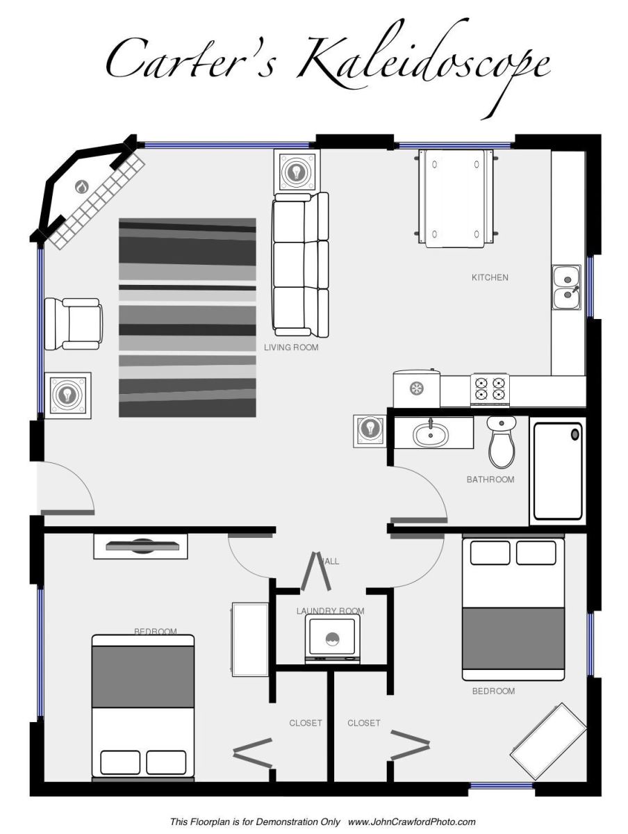 Floor Plan for Carter's Kaleidoscope View